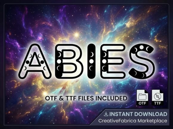 Abies: A Celestial Display Typeface for Thoughtful Design