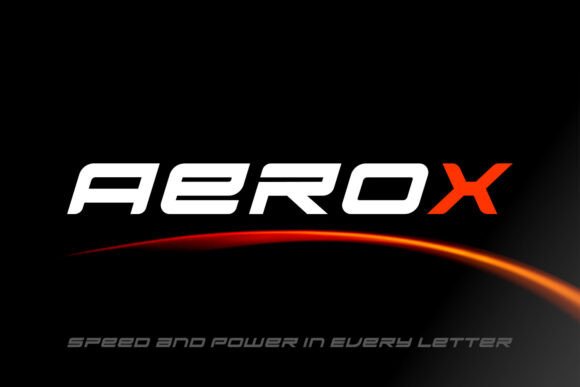Aerox: A Futuristic Display Font That Moves Your Brand Forward