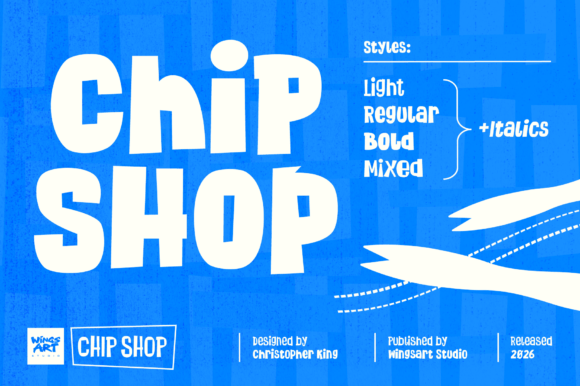 Chip Shop: A Display Font with Wry British Charm