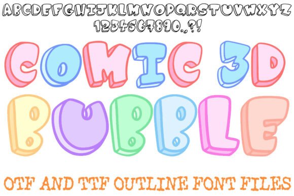 Comic 3D Bubble: A Playful Display Font That Pops on the Web