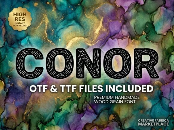 Conor Display Typeface for Small Business Branding