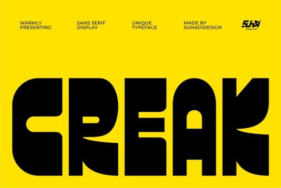 Creak: A Bold Display Font That Anchors Your Brand