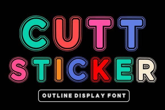 Cutt Sticker: A Display Font That Makes Your Headlines Stick
