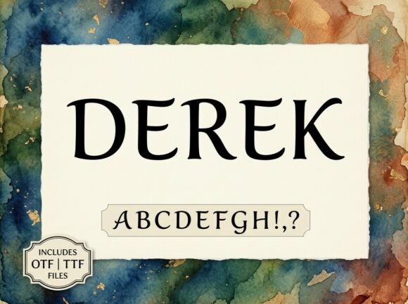 Derek: A Display Typeface That Commands Quiet Confidence