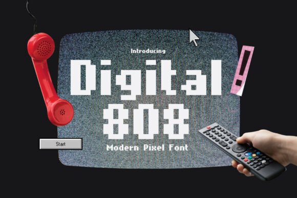 Digital 808: A Pixel Typeface That Feels Fresh, Not Fussy
