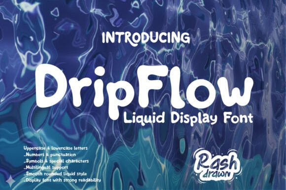 Dropflow: A Playful Display Font for Warm, Expressive Headlines