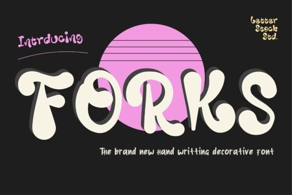 Forks: A Handwritten Display Font That Adds Personality to Your Brand