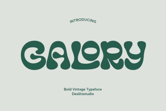Galory: A Retro-Modern Display Font That Pops in Real Branding