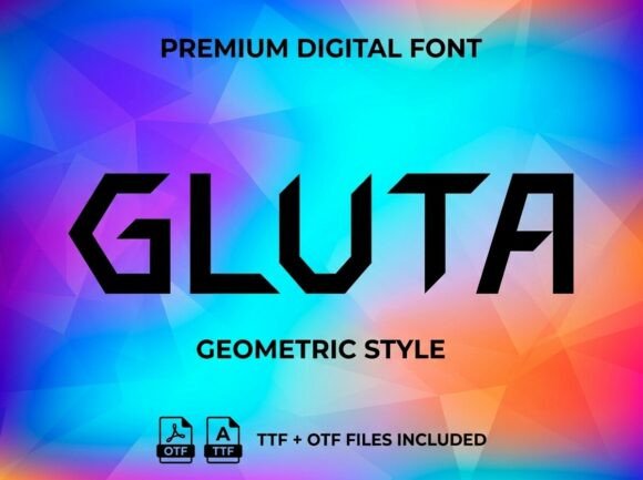 Gluta: A Bold Display Typeface for Digital Brand Impact