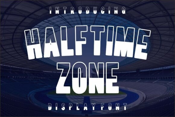 Halftime Zone: A Bold Display Font for Digital Brand Energy