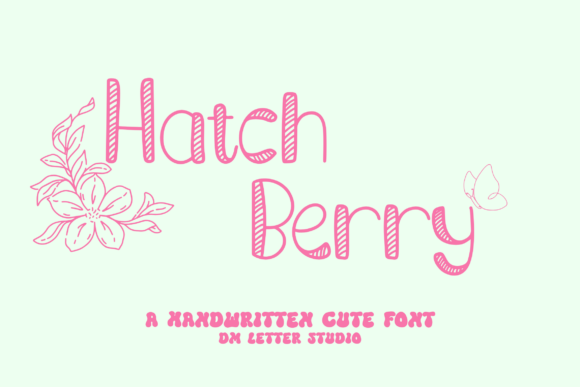 Hatch Berry: A Playful Handwritten Font for Warm, Approachable Branding