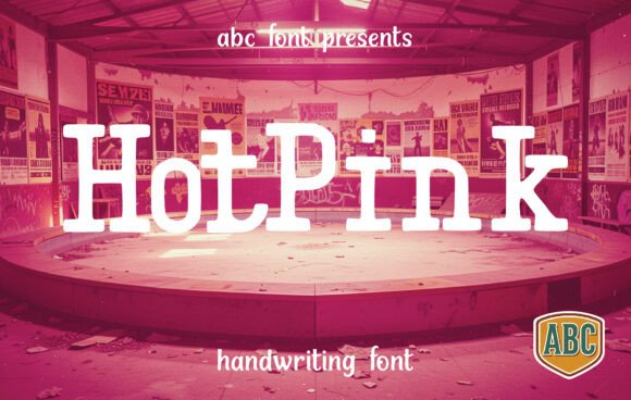 Hotpink: A Bold Display Font for Editorial Impact