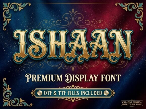 Ishaan: A Display Font That Speaks Luxury With Quiet Confidence