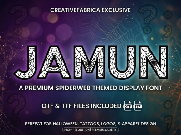 Jamun: A Display Typeface That Weaves Spooky Intrigue Into Branding