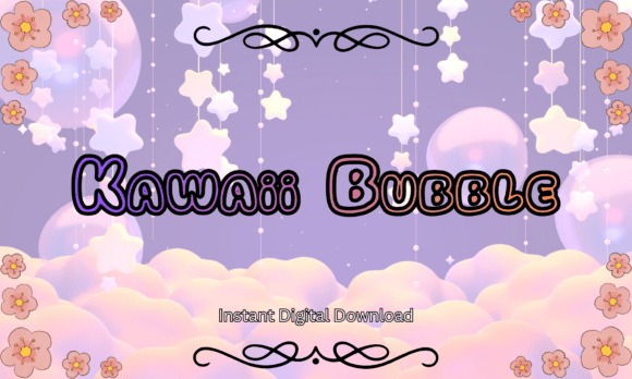 Kawaii Bubble Font: A Dreamy Display Typeface for Gentle Editorial Moments