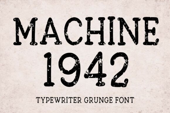 Machine 1942: A Vintage Typewriter Font That Feels Like Handmade Magic
