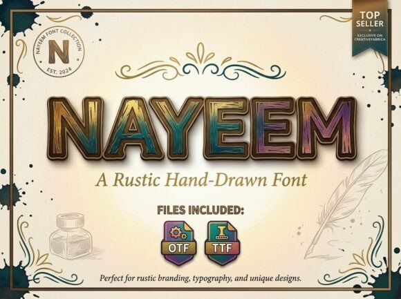 Nayeem: A Display Font That Earns Its Space