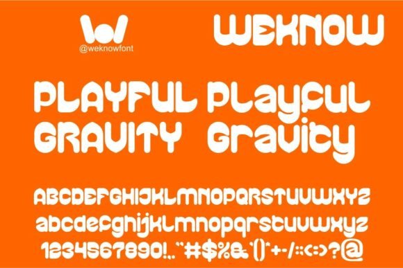 Playful Gravity: A Display Font for Bold, Friendly Digital Identity