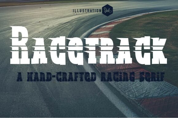Racetrack: A Bold Display Font for Memorable Branding