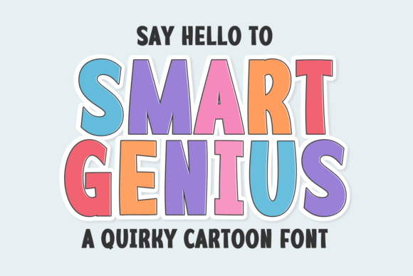 Smart Genius: A Playful Display Font for Handmade Creators