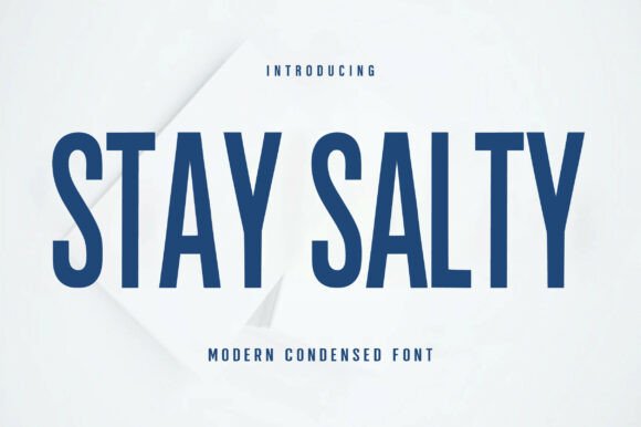 Stay Salty: A Bold Display Font for Small Business Branding