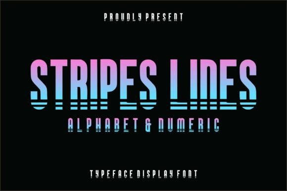 Stripes Lines: A Bold Display Font for Modern Brand Identity
