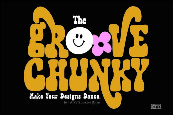 The Groove Chunky: A Retro Display Font That Makes Handmade Goods Shine